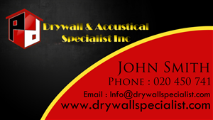 The Drywall & Acoustical Specialist Inc (DASI) | Business Card Design by Madin