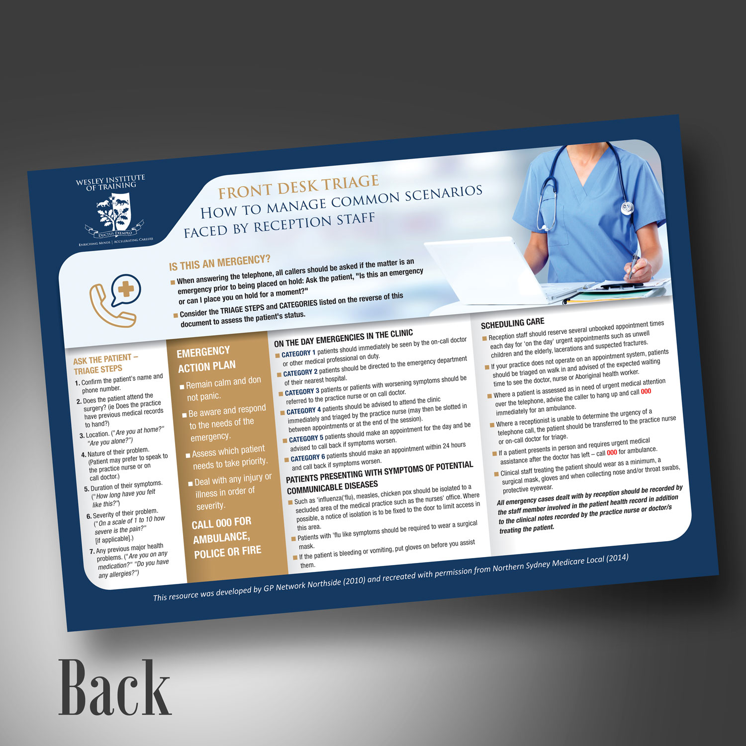 Flyer Design by visualkota for Wesley Health Management | Design #17960861