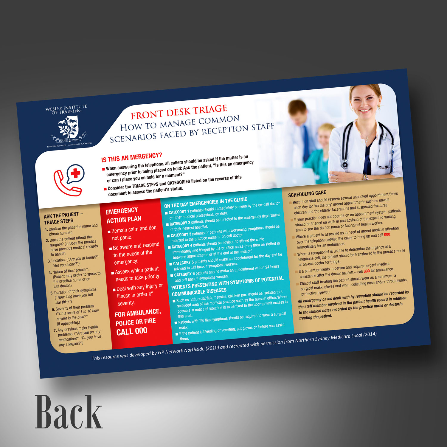 Flyer Design by visualkota for Wesley Health Management | Design #18041797