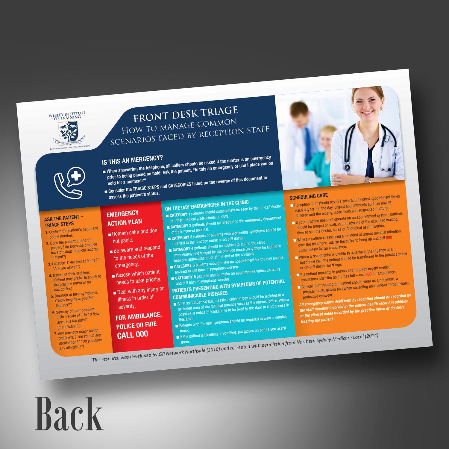 Flyer Design by visualkota for Wesley Health Management | Design #18056247