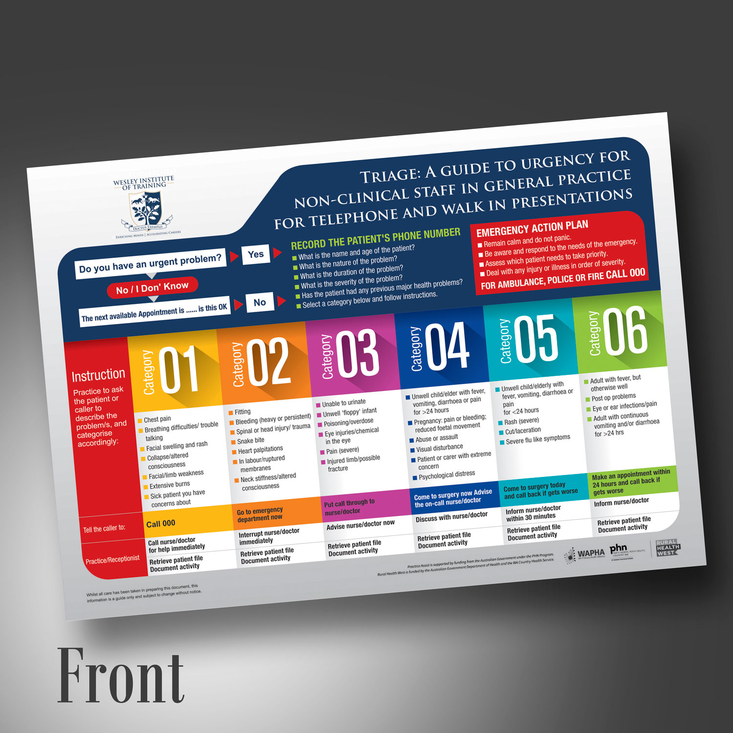 Flyer Design by visualkota for Wesley Health Management | Design #18056248