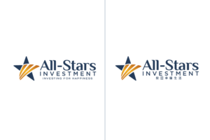 Compnay Name: All-Stars Investment  Tagline in both languages: Investing in Happiness ??????   | Diseño de Logo por jaime.sp