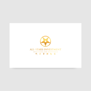 Compnay Name: All-Stars Investment  Tagline in both languages: Investing in Happiness ??????   | Logo Design by SteffySummer