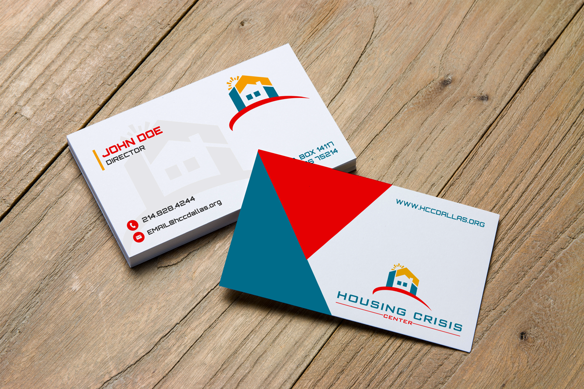 Business Card Design by JK18 for Housing Crisis Center | Design #17942580