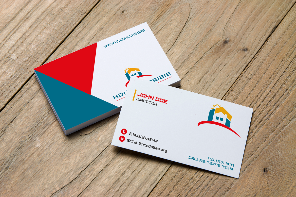Business Card Design by JK18 for Housing Crisis Center | Design #17950308