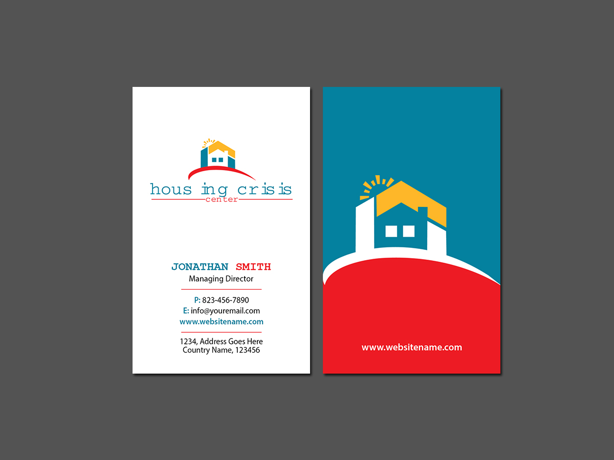 Visitenkarten-Design von Creations Box 2015 für Housing Crisis Center | Design #17944429
