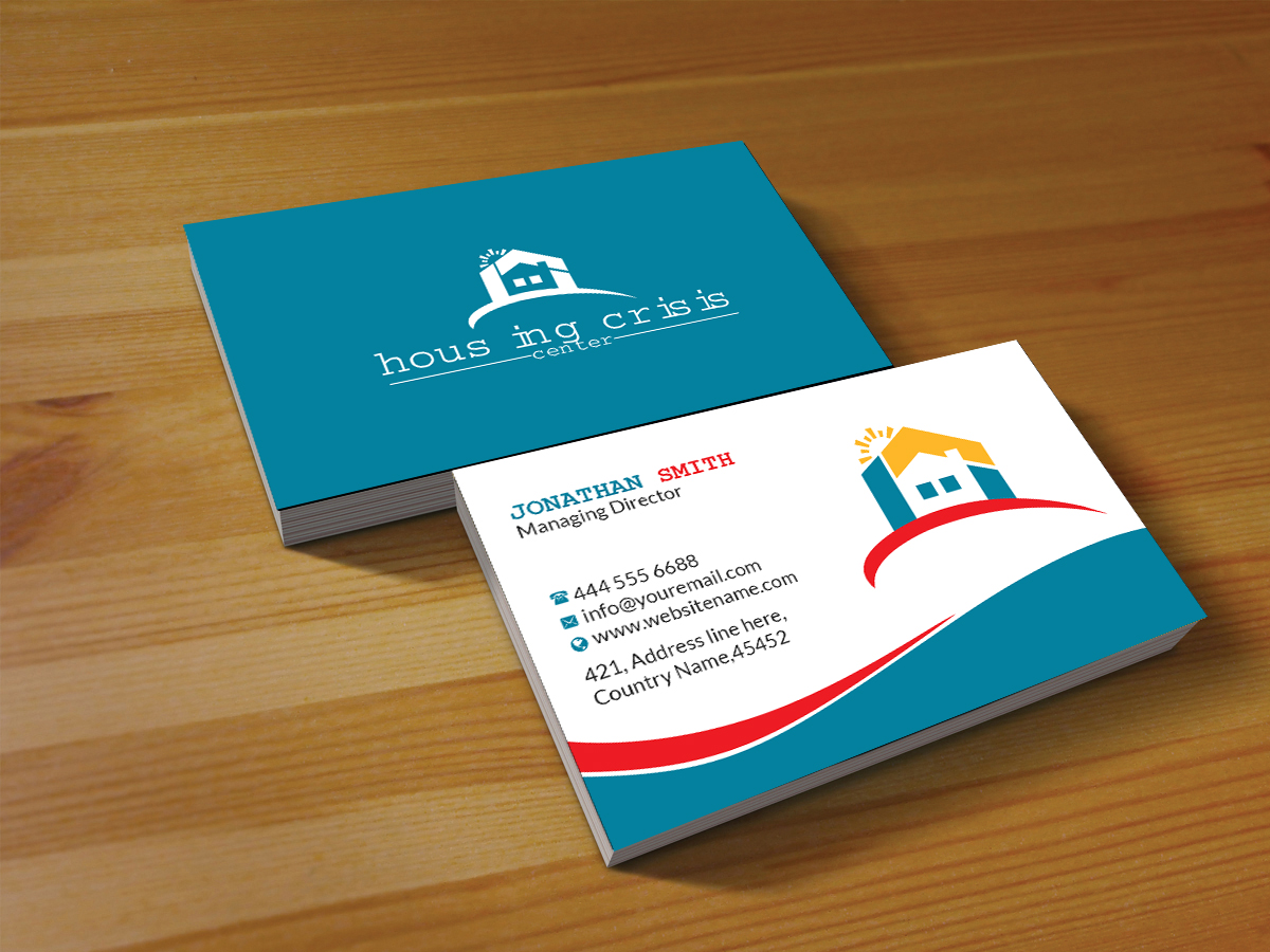 Visitenkarten-Design von Creations Box 2015 für Housing Crisis Center | Design #17944432