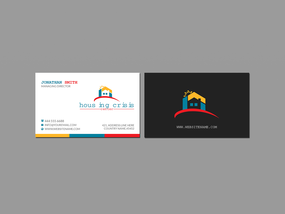 Diseño de Tarjeta de Presentación por Creations Box 2015 para Housing Crisis Center | Diseño #17944441