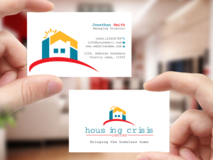 Business Card Design by Creations Box 2015 for Housing Crisis Center | Design: #17950549