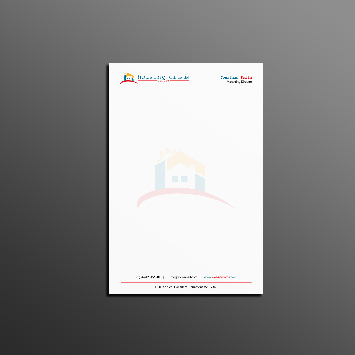 Visitenkarten-Design von Creations Box 2015 für Housing Crisis Center | Design #17951059