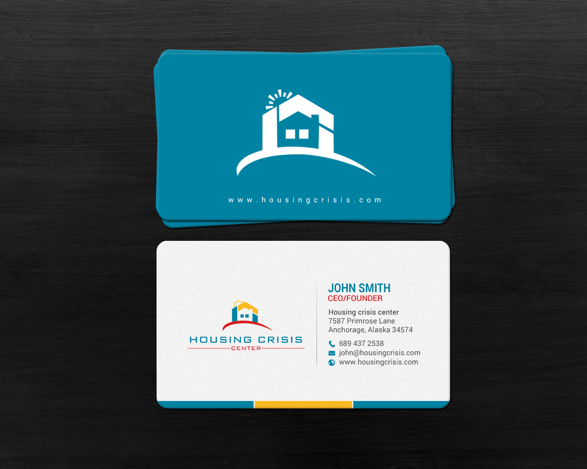 Business Card Design by chandrayaan.creative for Housing Crisis Center | Design #17952694