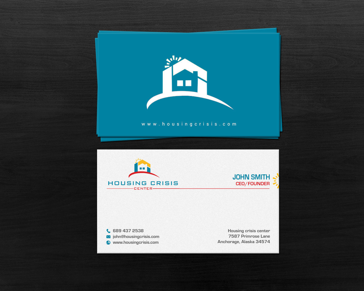 Business Card Design by chandrayaan.creative for Housing Crisis Center | Design #17952721