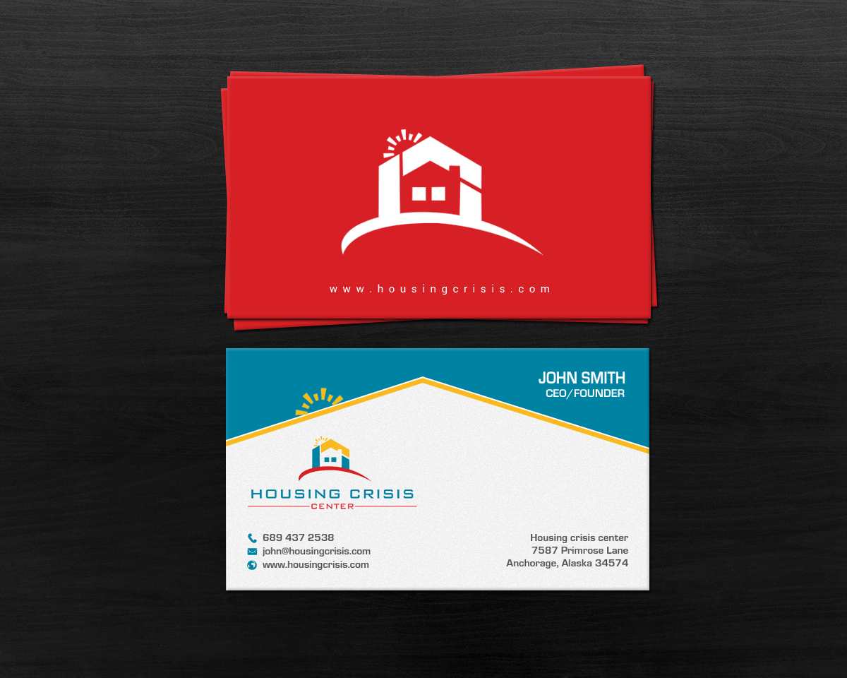 Business Card Design by chandrayaan.creative for Housing Crisis Center | Design #17952722