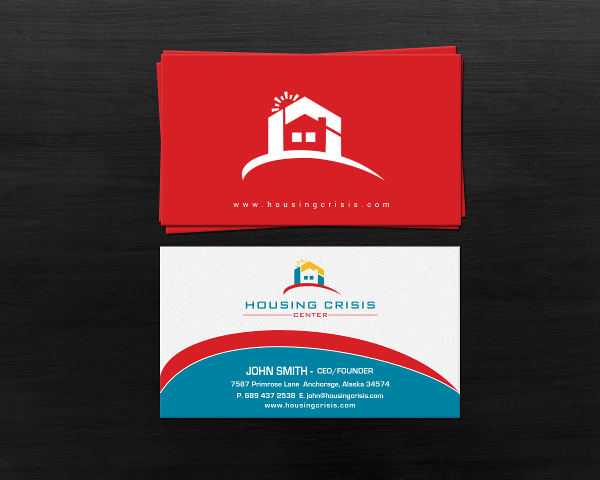 Design de Carte de Visite par chandrayaan.creative pour Housing Crisis Center | Design #17952723
