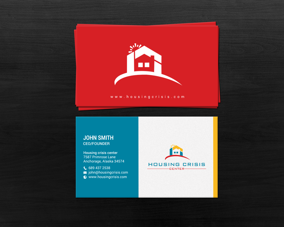 Business Card Design by chandrayaan.creative for Housing Crisis Center | Design #17952857