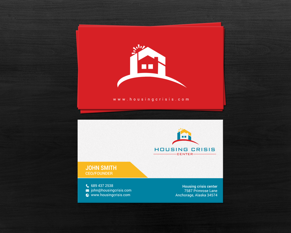 Business Card Design by chandrayaan.creative for Housing Crisis Center | Design #17952858