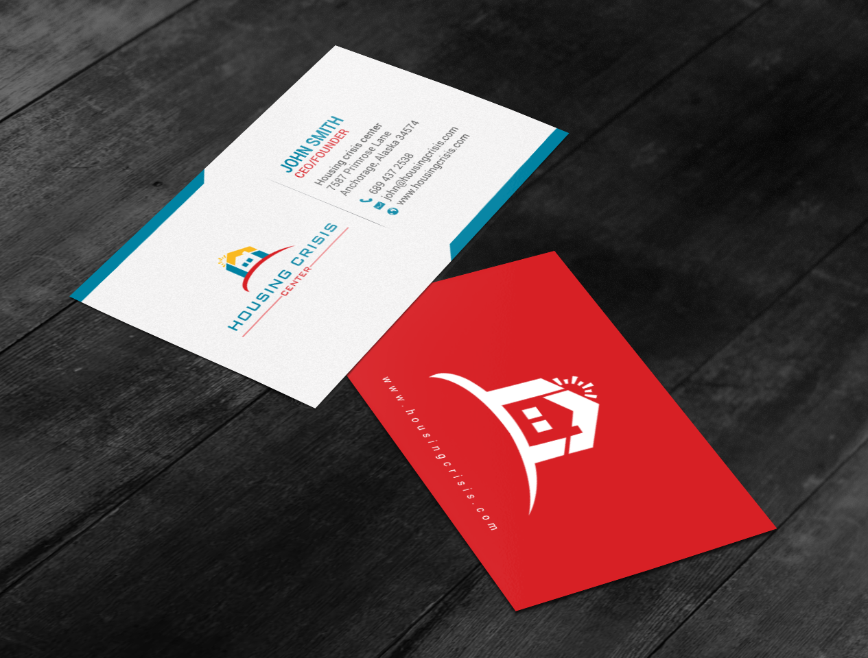 Business Card Design by chandrayaan.creative for Housing Crisis Center | Design #17953204