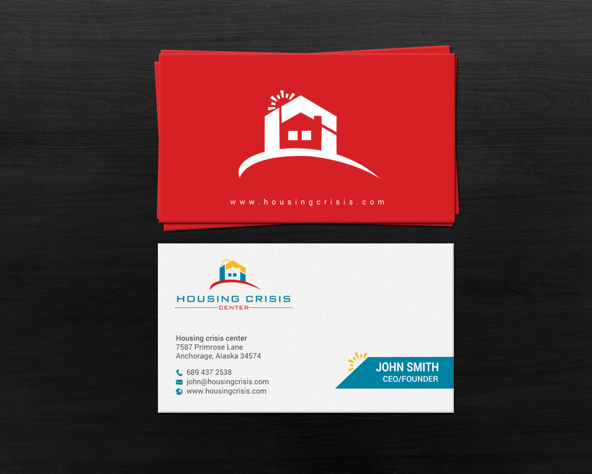 Business Card Design by chandrayaan.creative for Housing Crisis Center | Design #17953239