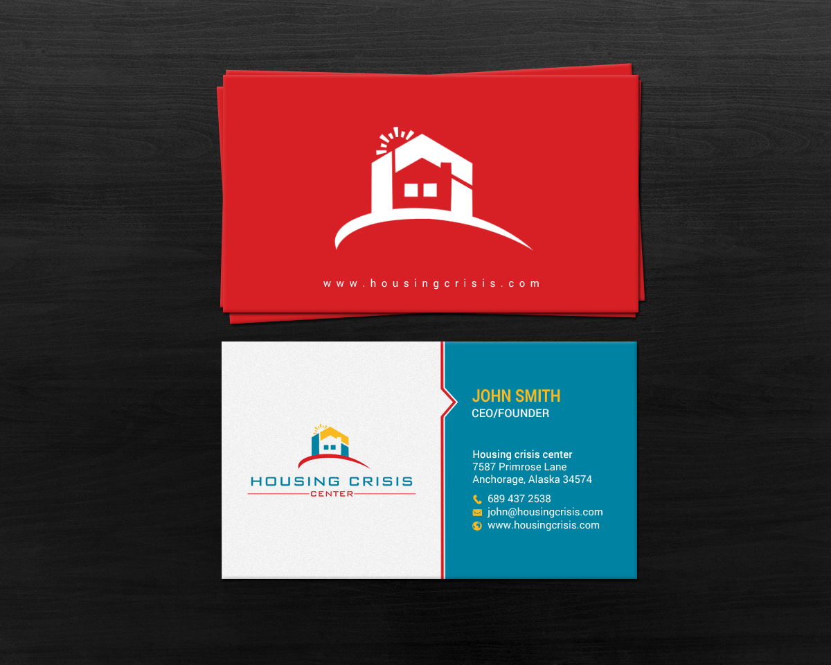 Business Card Design by chandrayaan.creative for Housing Crisis Center | Design #17953240