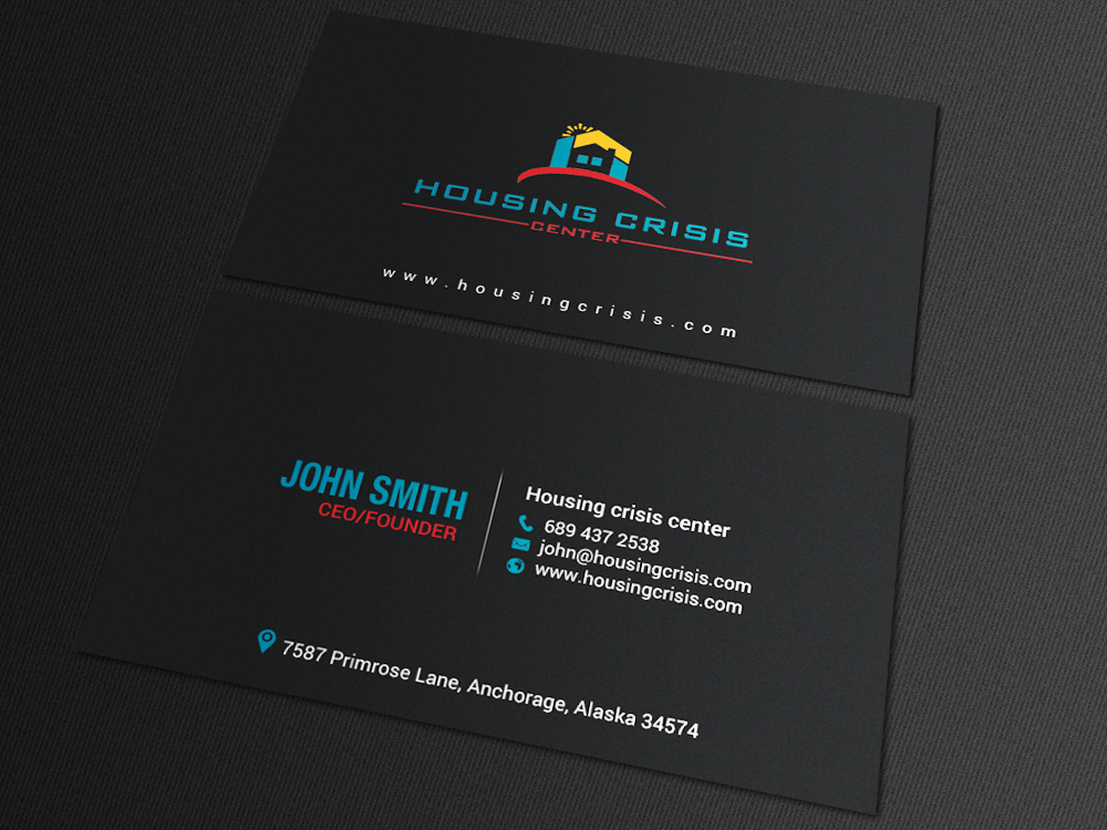 Business Card Design by chandrayaan.creative for Housing Crisis Center | Design #17953242