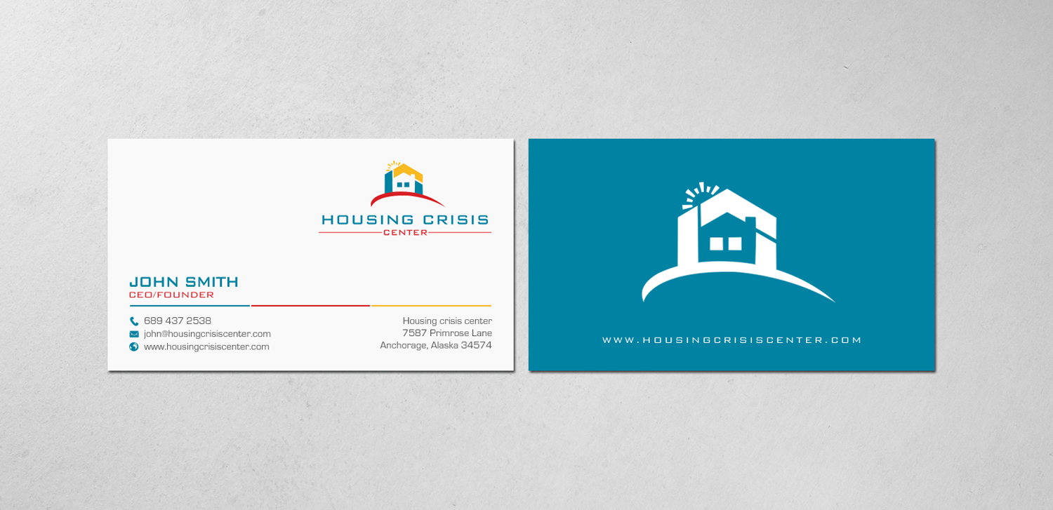 Visitenkarten-Design von chandrayaan.creative für Housing Crisis Center | Design #17955750
