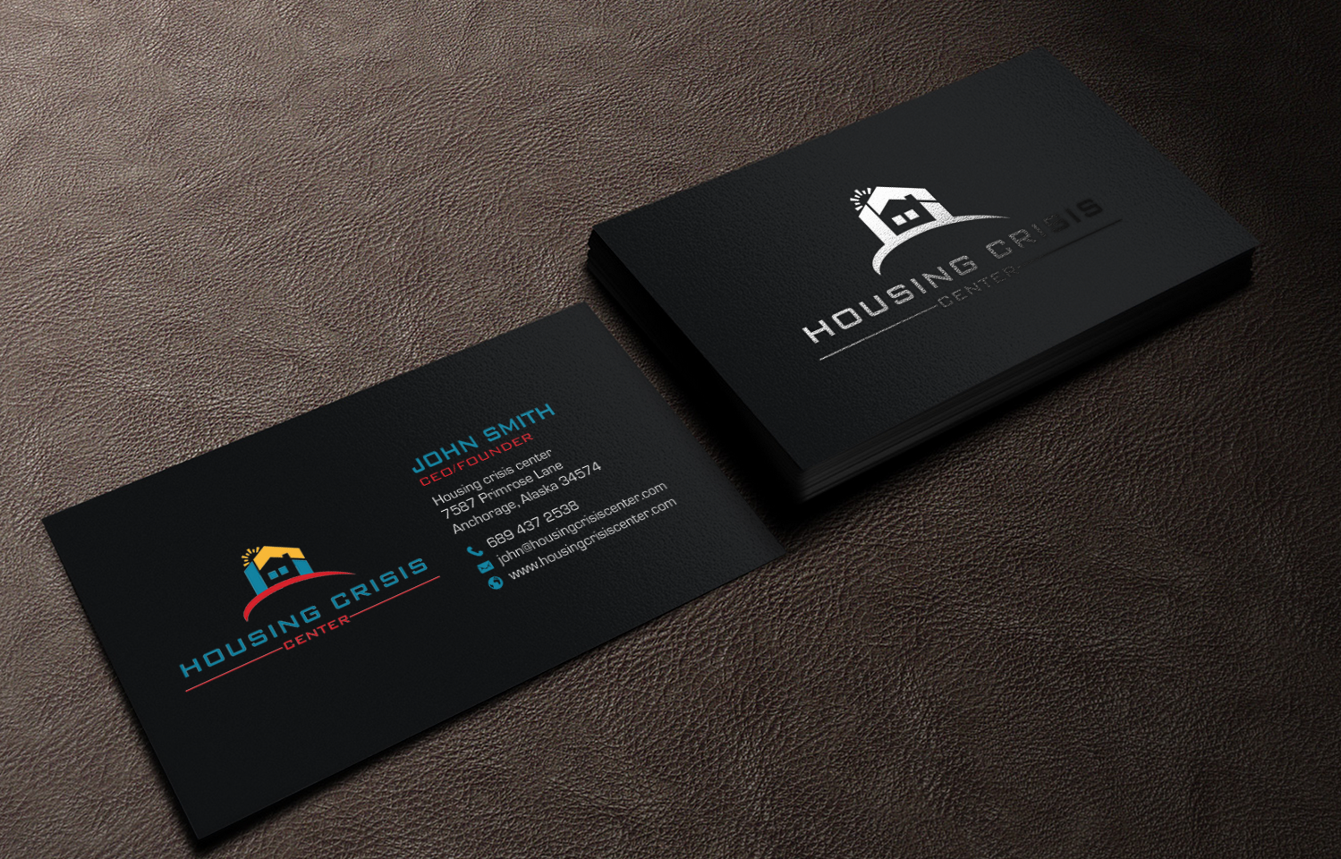 Diseño de Tarjeta de Presentación por chandrayaan.creative para Housing Crisis Center | Diseño #17956040