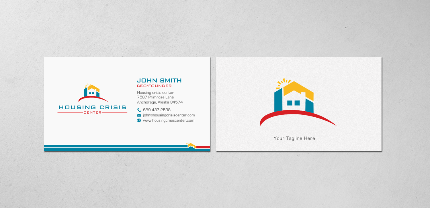 Business Card Design by chandrayaan.creative for Housing Crisis Center | Design #17985366