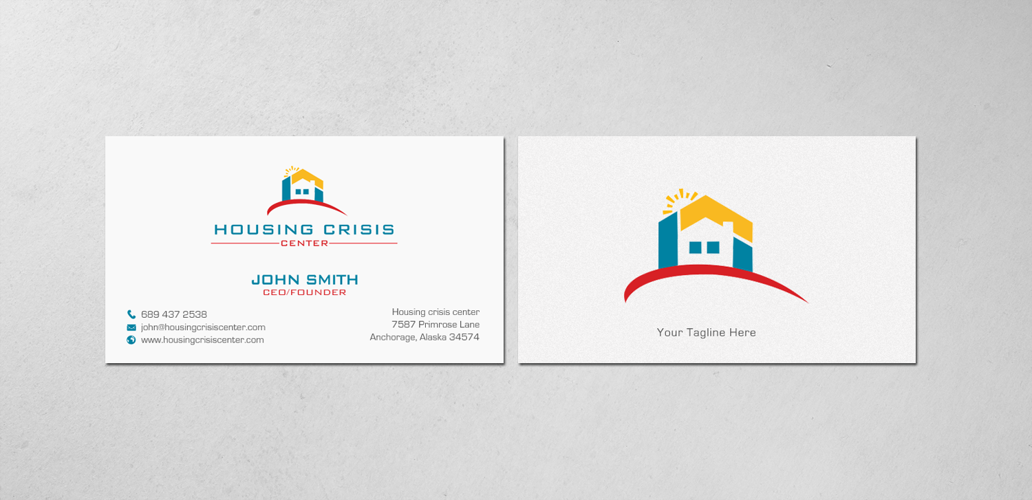 Business Card Design by chandrayaan.creative for Housing Crisis Center | Design #17985367