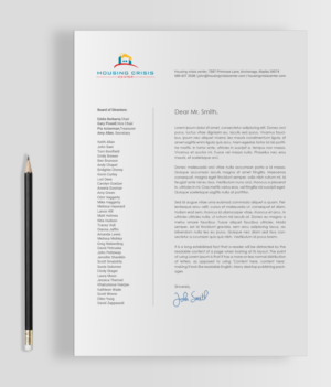 Diseño de Tarjeta de Presentación por chandrayaan.creative para Housing Crisis Center | Diseño: #17992860