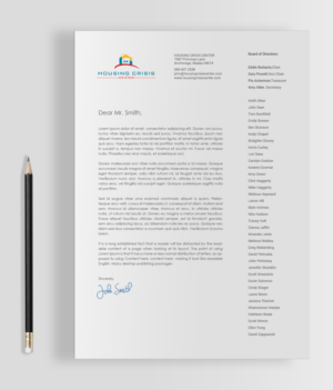 Diseño de Tarjeta de Presentación por chandrayaan.creative para Housing Crisis Center | Diseño: #17992880