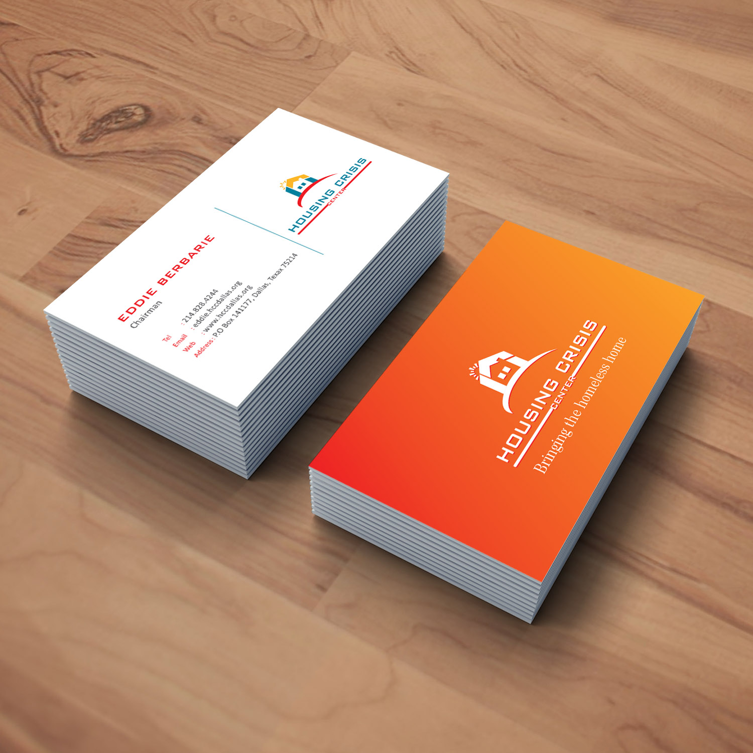 Diseño de Tarjeta de Presentación por Creative Jiniya para Housing Crisis Center | Diseño #17951311