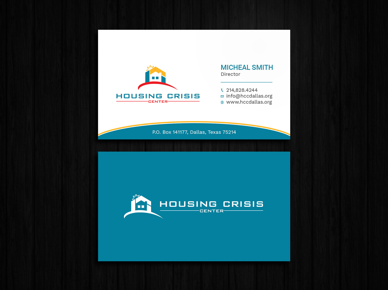 Business Card Design by Tripti Ranjan Gain for Housing Crisis Center | Design #17952964