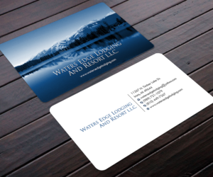 Business Card Design by Designers Hub for Waters Edge Lodging and Resort L.L.C. | Design: #17942392