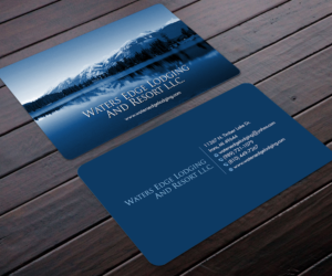Business Card Design by Designers Hub for Waters Edge Lodging and Resort L.L.C. | Design: #17942458
