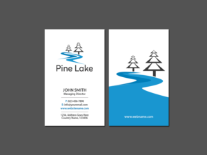 Business Card Design by Creations Box 2015 for Waters Edge Lodging and Resort L.L.C. | Design: #17945539