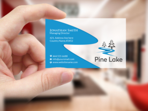 Business Card Design by Creations Box 2015 for Waters Edge Lodging and Resort L.L.C. | Design: #17945551