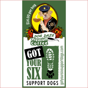 Sticker Design by dmoeksa for Got Your Six Support Dogs | Design: #18018639
