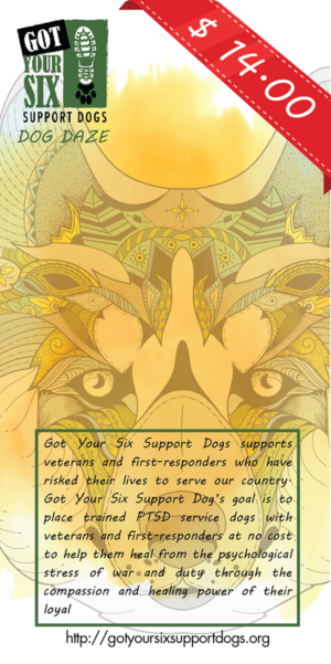 Sticker Design by PhuongBui92 for Got Your Six Support Dogs | Design: #17969068