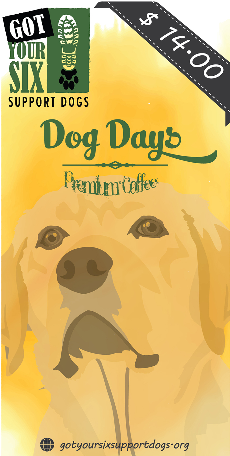 Sticker Design by PhuongBui92 for Got Your Six Support Dogs | Design #18074406