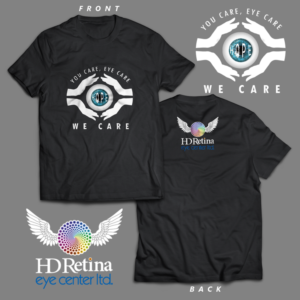 T-shirt Design by JesuLi for HD Retina Eye Center | Design: #18101309
