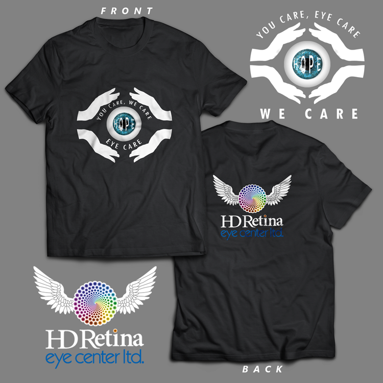 T-shirt Design by JesuLi for HD Retina Eye Center | Design #18110296