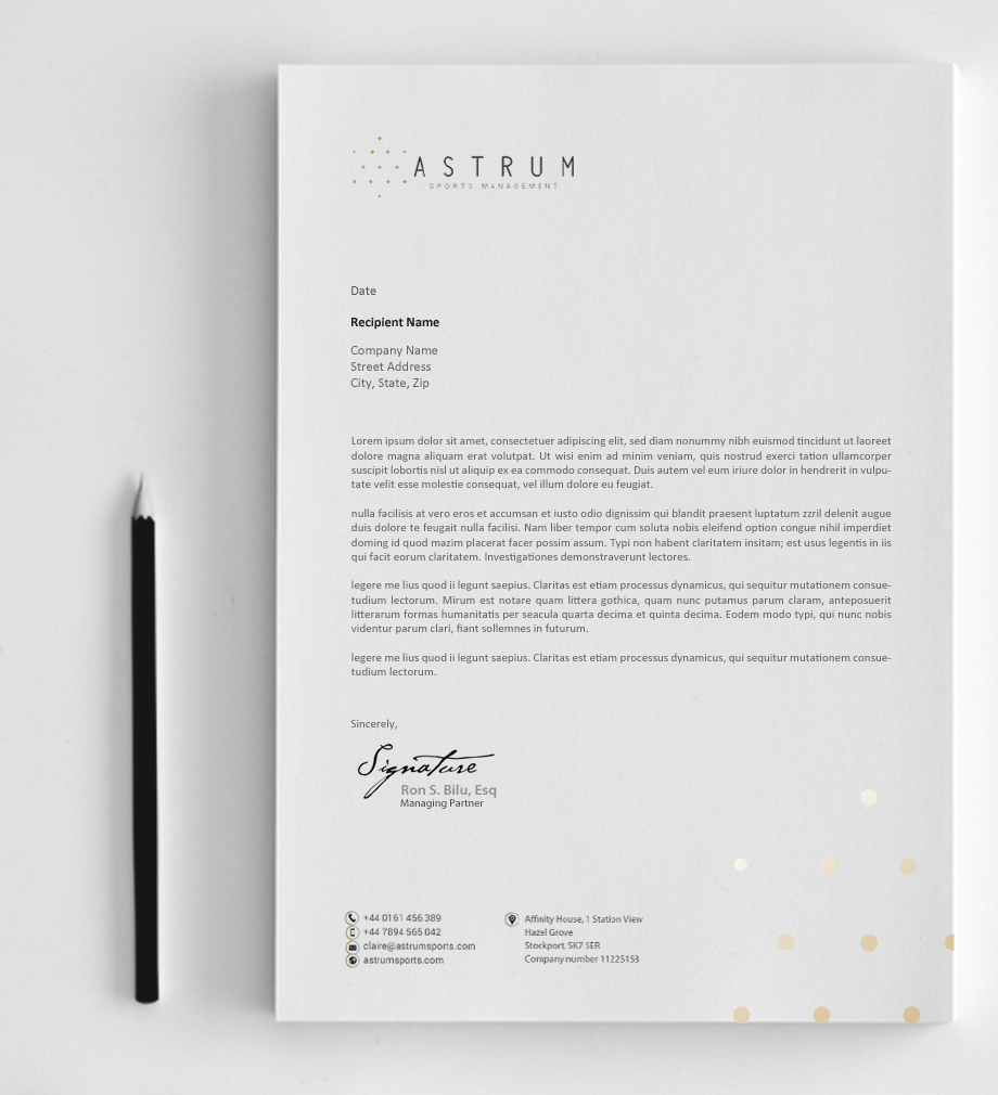 Stationery Design by chandrayaan.creative for this project | Design #18079513