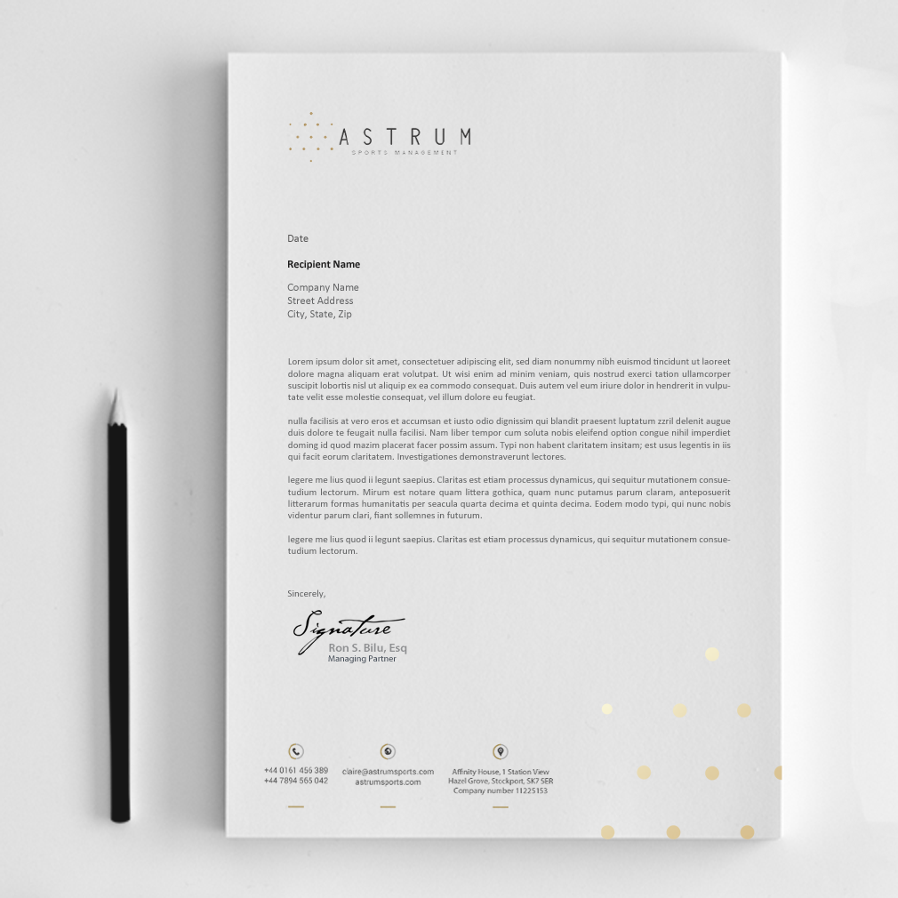 Stationery Design by chandrayaan.creative for this project | Design #18086297