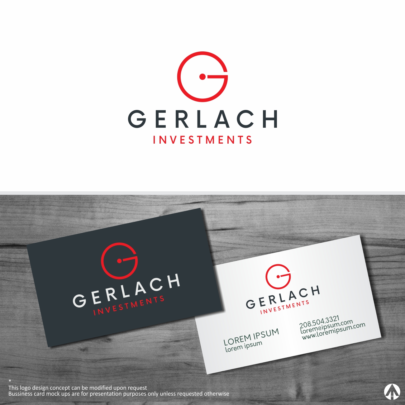 Logo Design by MBARO for GERLACH INVESTMENTS LLC | Design #18054117