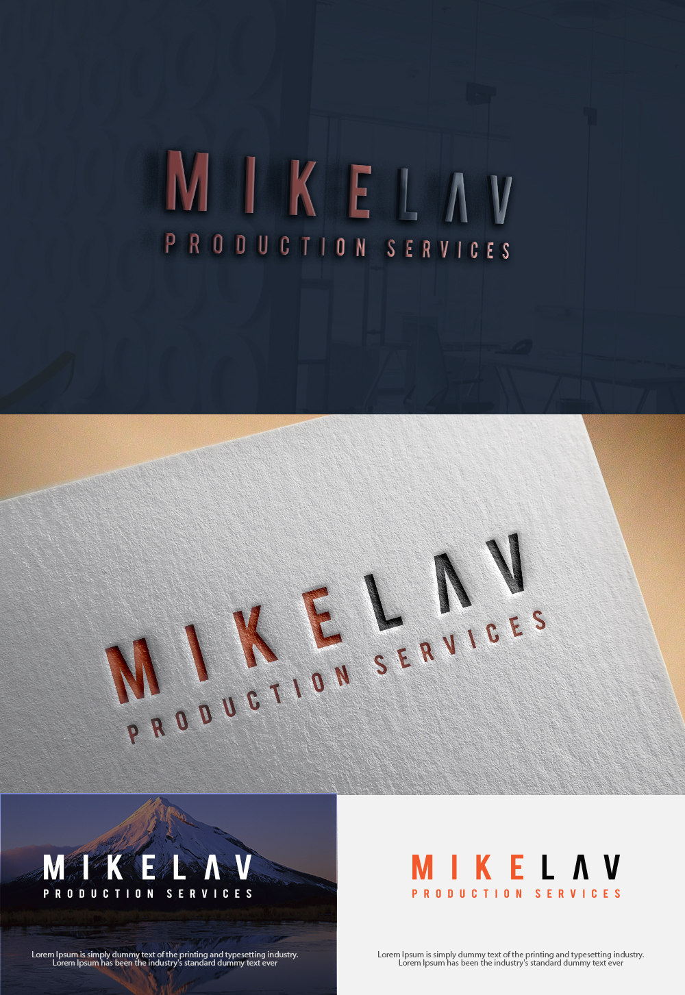 Logo Design by dr ghulam mustafa sahab for MikeLav Production Services | Design #18076091
