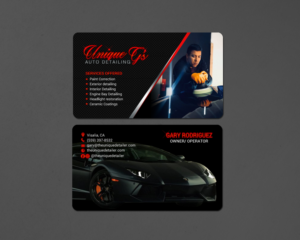 Unique G's Auto Detailing new business cards | Design de Carte de Visite par chandrayaan.creative