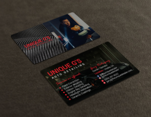 Unique G's Auto Detailing new business cards | Design de Carte de Visite par Tripti Ranjan Gain