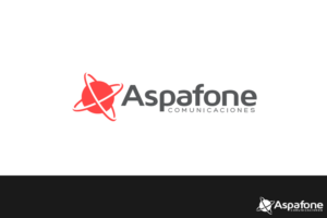  Aspafone (and below, with a smaller font Communications) | Logo Design by jaime.sp