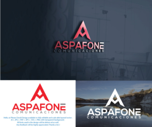  Aspafone (and below, with a smaller font Communications) | Logo-Design von juie design