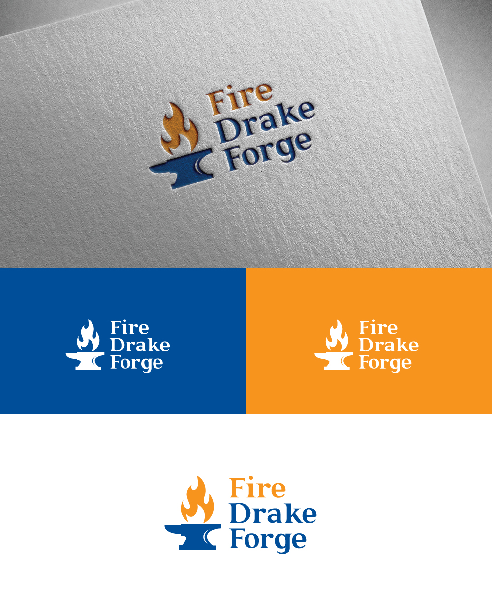 Logo-Design von ecorokerz für Fire Drake Forge | Design #18475880